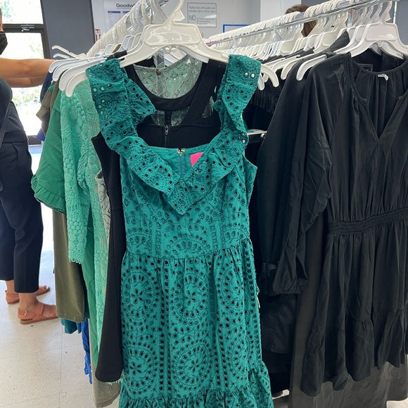 Lilly Pulitzer NWOT, size 4.  Lexalyn Fit and Flare dress, Hosta green - Picture 5 of 5